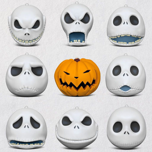 The Faces of Jack Skellington Keepsake Ornaments