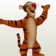 Tigger Paper Model