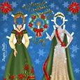 Elsa & Anna Christmas Gowns