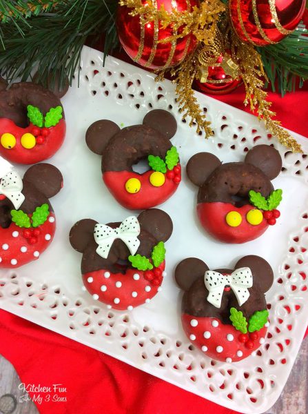 Festive Mickey & Minnie Donuts