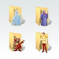 "Cinderella" Folder Icons