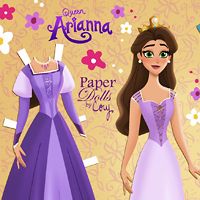 Queen Arianna Paper Doll