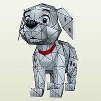 "'101 Dalmations' Puppy" Paper Model