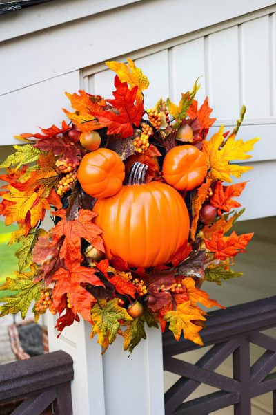 Mickey Pumpkin Wreath