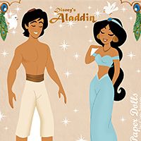 "Aladdin" Paper Doll Set