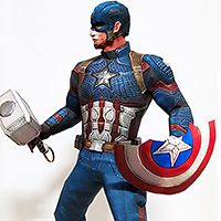 "Avengers: Endgame" Captain America Paper Model